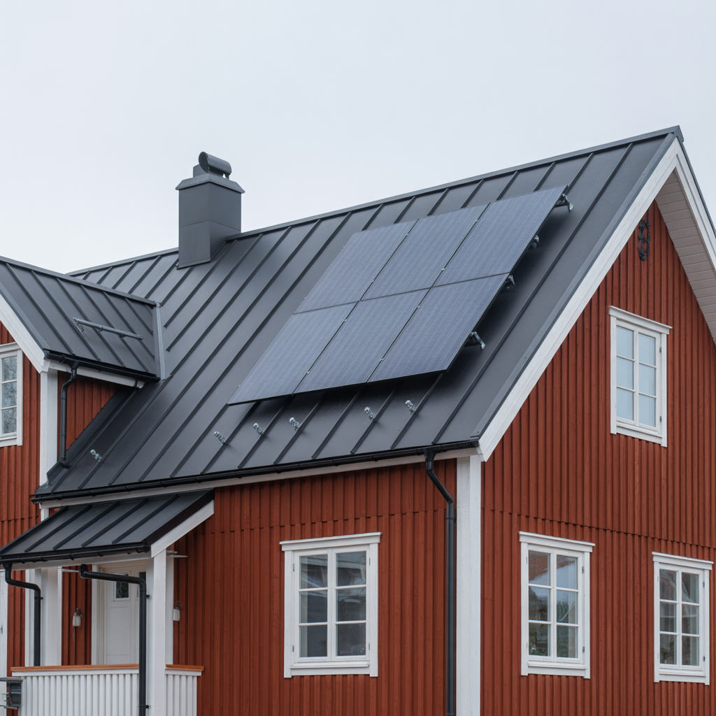 solceller pa tak guide till barighet infastning och tathet