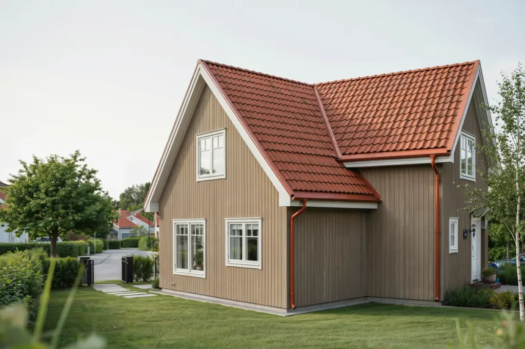 tv tt och algbehandling av tegelpannetak p villa i h sselby g rd h sselby