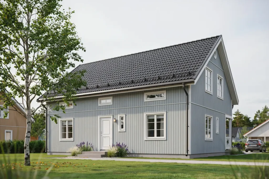 takoml ggning och f rb ttrad takavvattning p villa i h sselby villastad